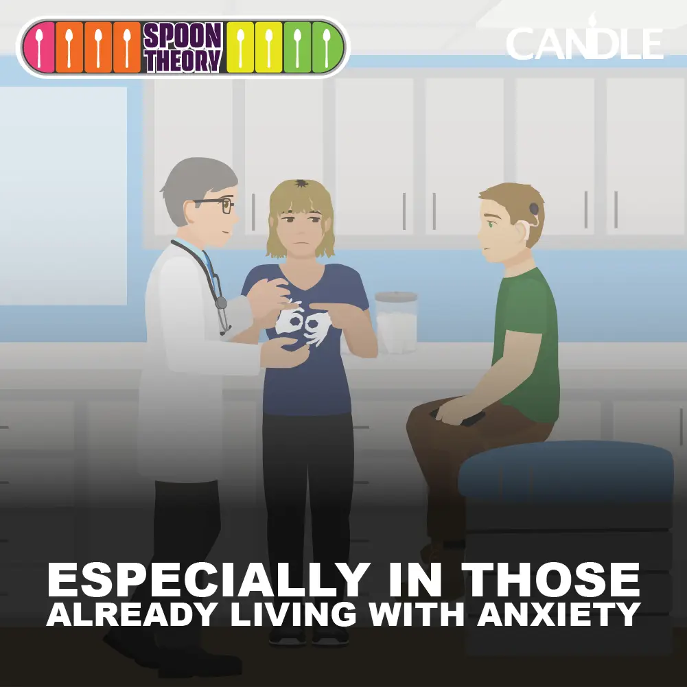 The same patient is talking to another doctor using sign language