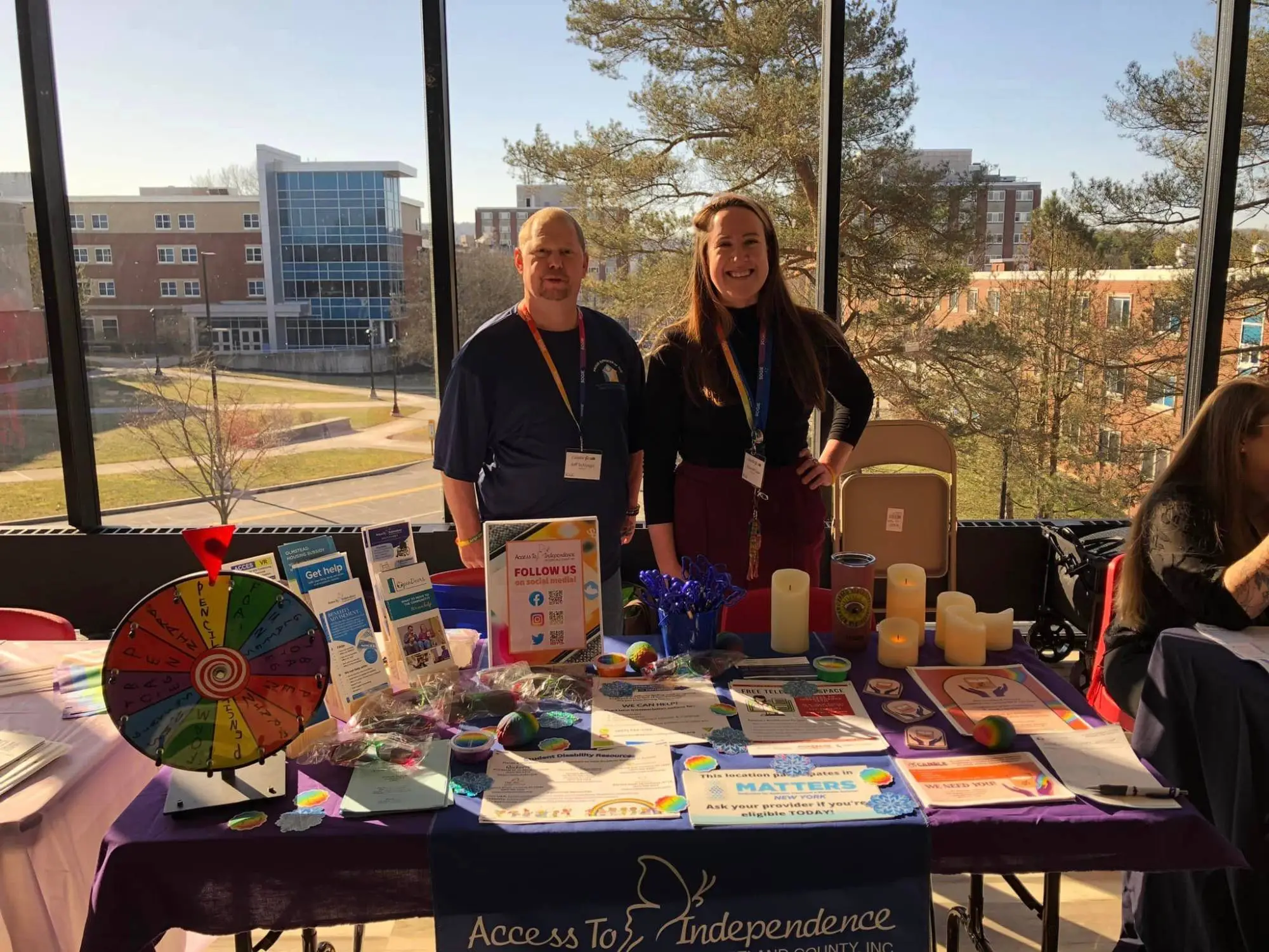 Ally and Jeff at SUNY Cortland TransAction conference.